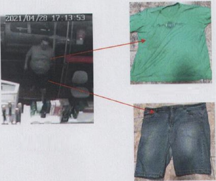 Roupas apreendidas que apresentaram manchas de sangue - Foto: Reprodução/Jornal da Nova